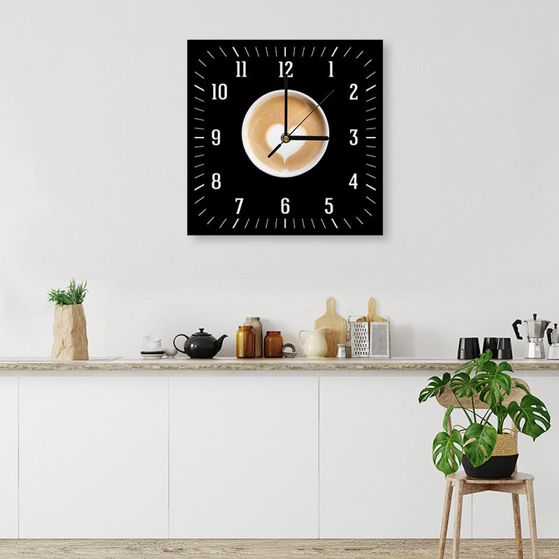 Wall clock, Coffee with a heart