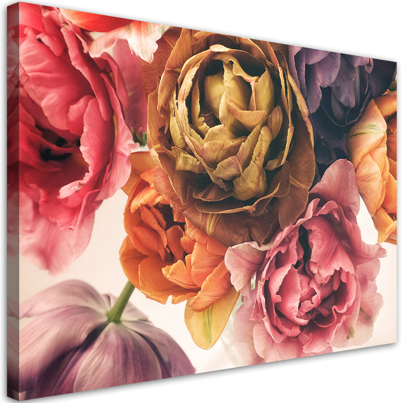 Canvas print, Bouquet of colourful flowers