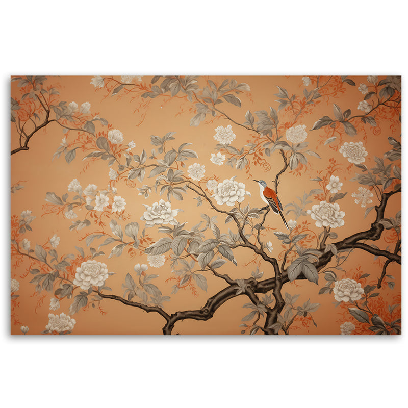 Canvas print, Bird Tree Chinoiserie