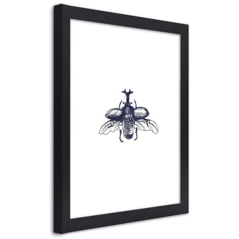 Cuadro en marco negro, Escarabajo volador