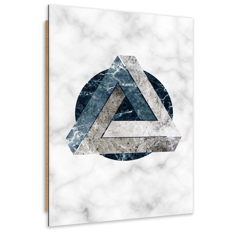 Deco panel print, Geometric abstraction - marble
