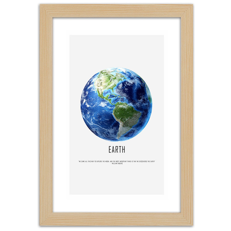 Picture in natural frame, Planet earth