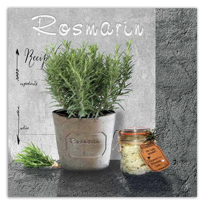 Canvas print, Rosemary kitchen spices
