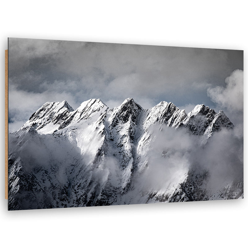 Deco panel print, The summit of a mountain in winter