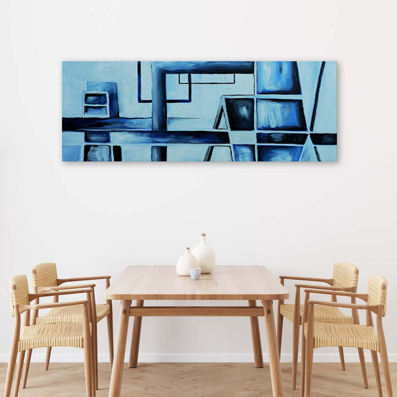 Canvas print, Playing with blue