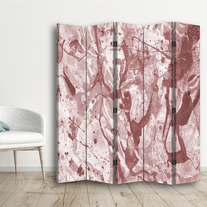 Room divider Double-sided rotatable, Spilled paint - abstract