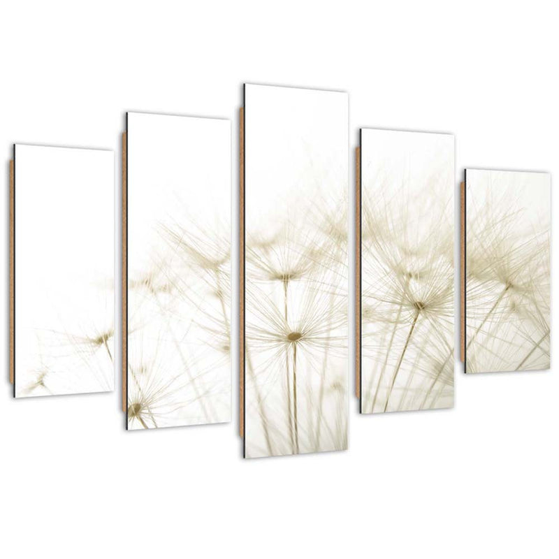 Five piece picture deco panel, Inflatable flowers
