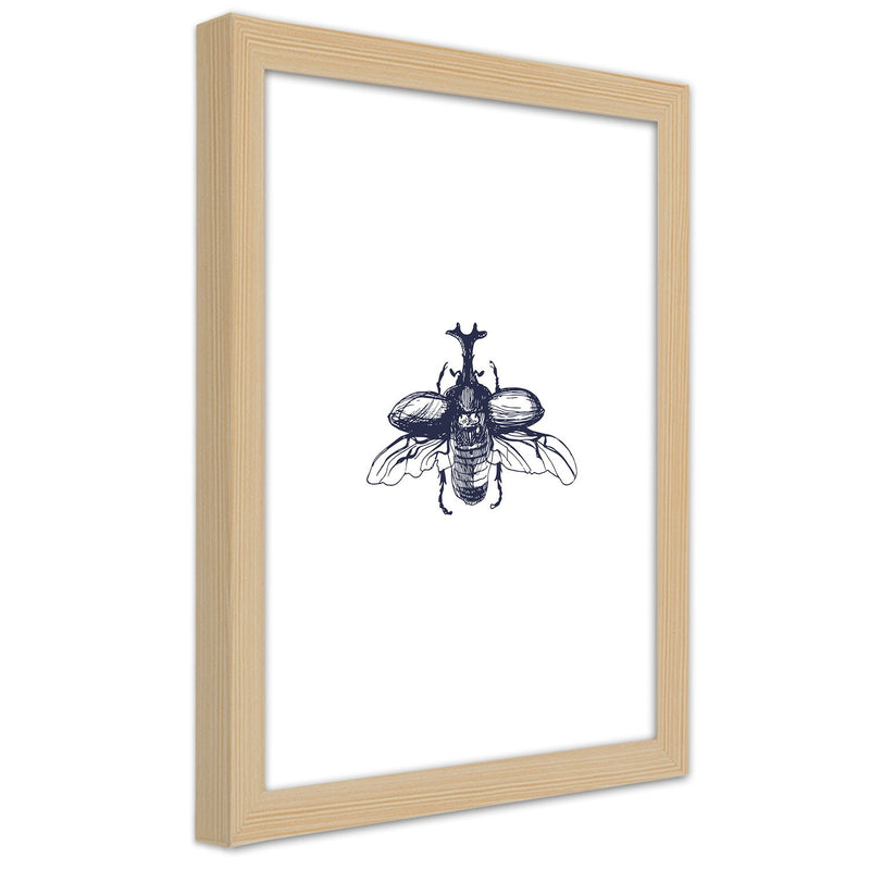 Cuadro en marco natural, Escarabajo volador