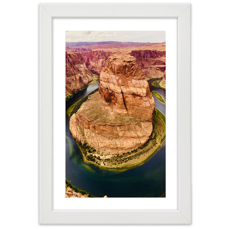 Picture in white frame, Rocks of the grand canyon
