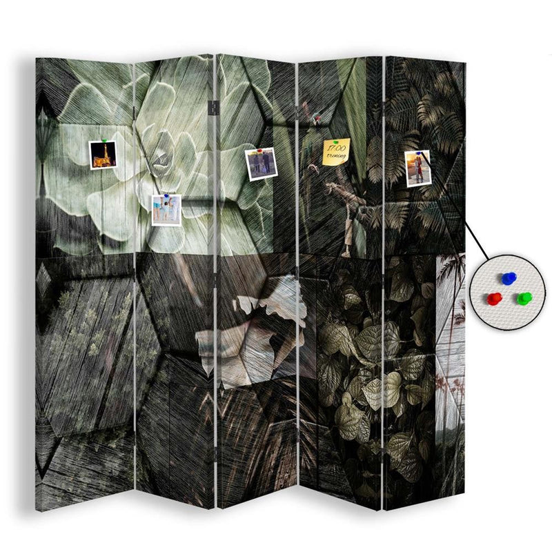Room divider Double-sided PIN IT, Discreet pattern