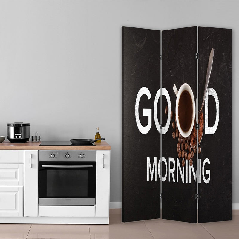 Room divider Double-sided rotatable, Good morning