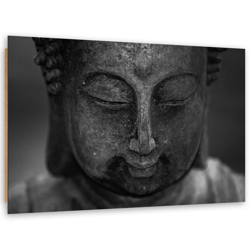 Deco panel print, Head of a meditating buddha