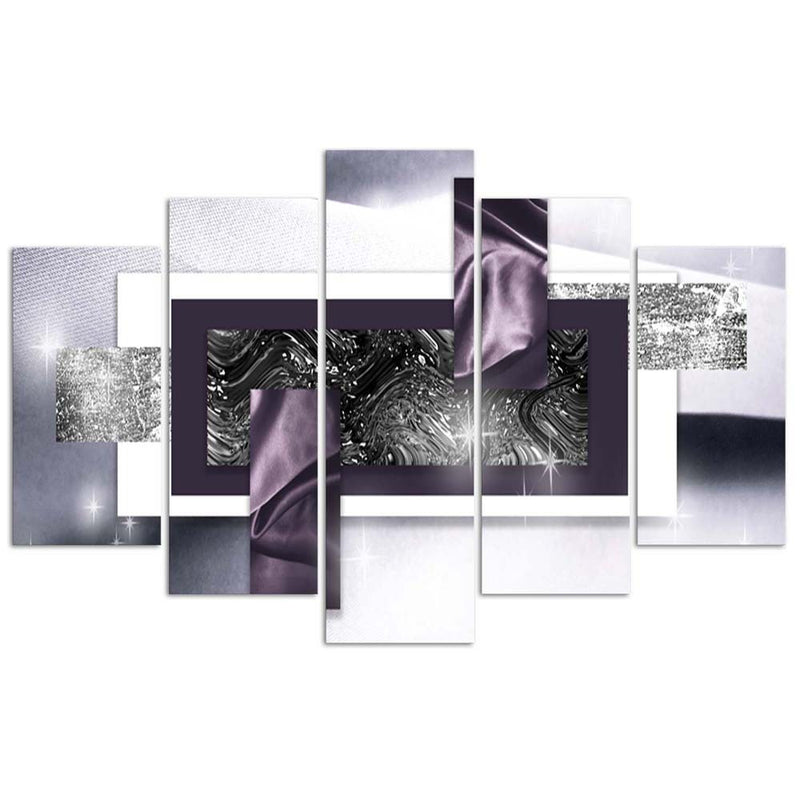 Five piece picture deco panel, Cosmic abstraction