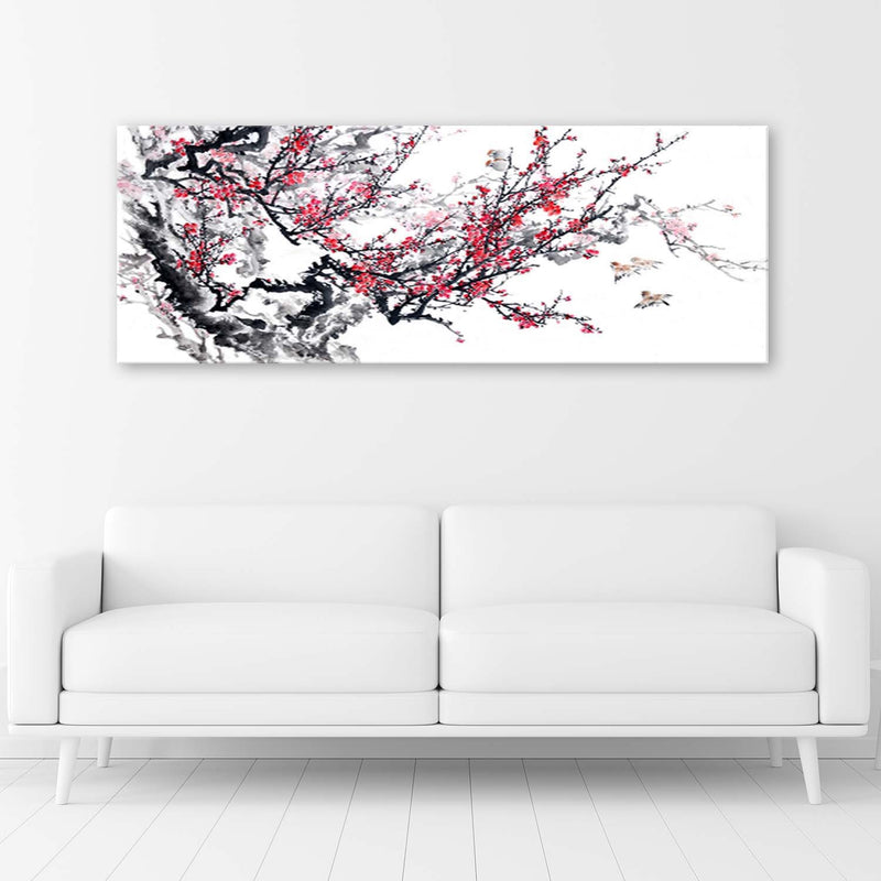Deco panel print, Japanese cherry blossoms