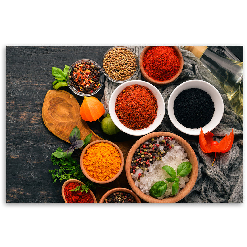 Canvas print, Fresh spices in the kitchen