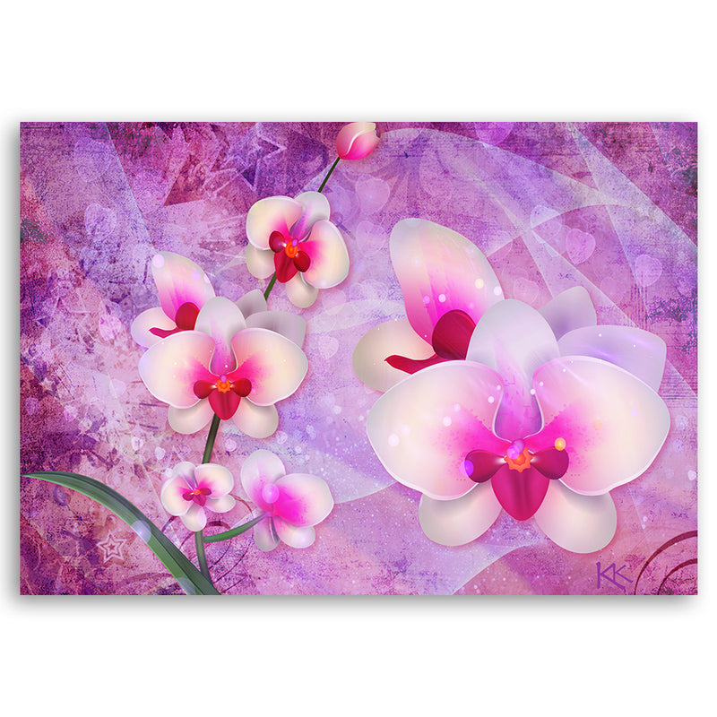 Deco panel print, Orchid flower abstract