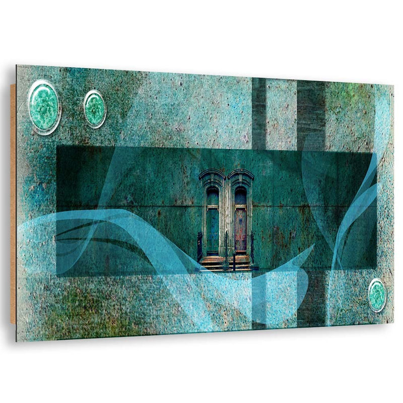 Deco panel print, Mysterious window