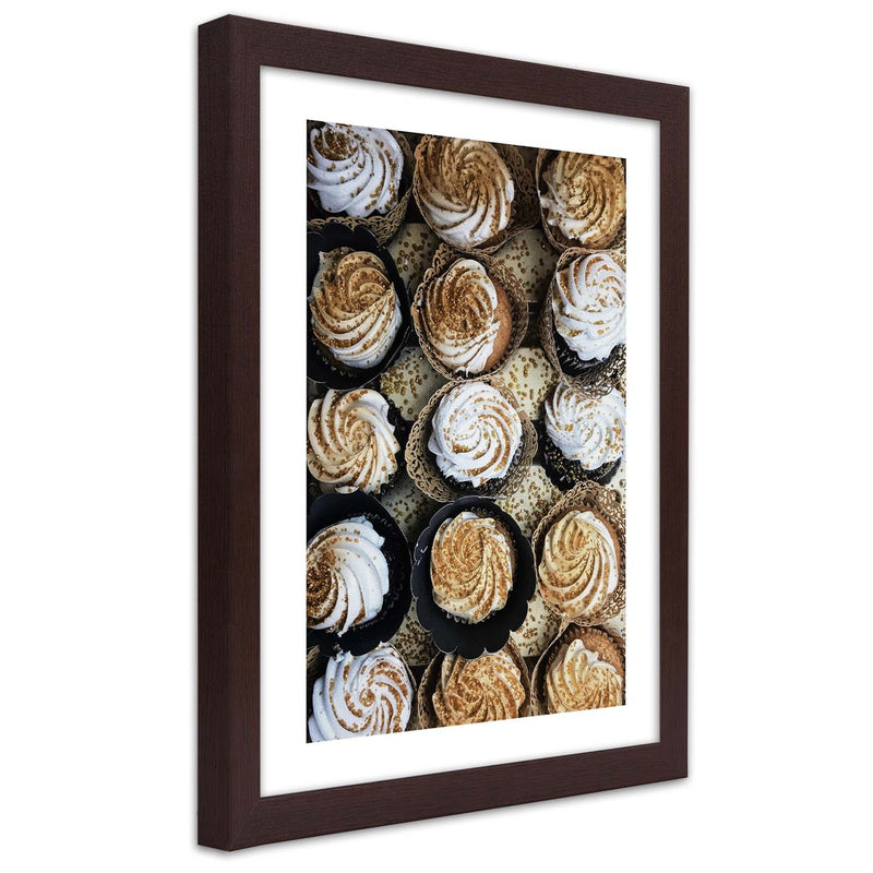 Picture in brown frame, Sea of sweets