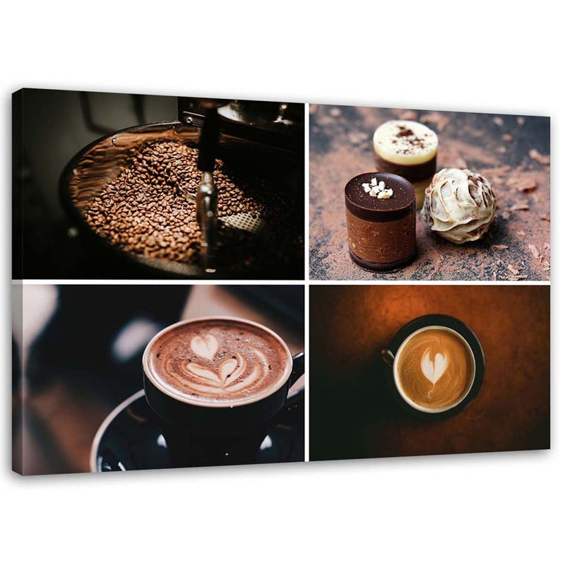 Canvas print, Coffee and sweets