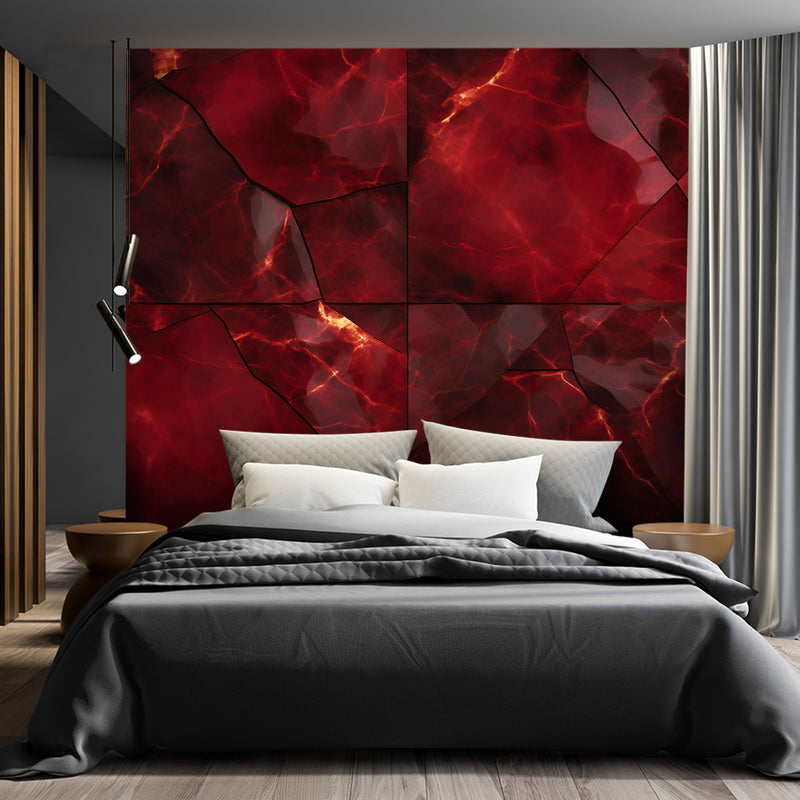 Wallpaper, Red marble 3D