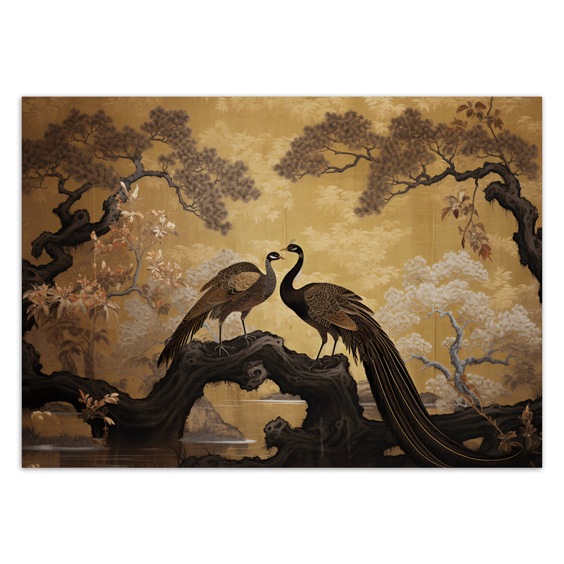 Wallpaper, Peacock Bonsai Tree