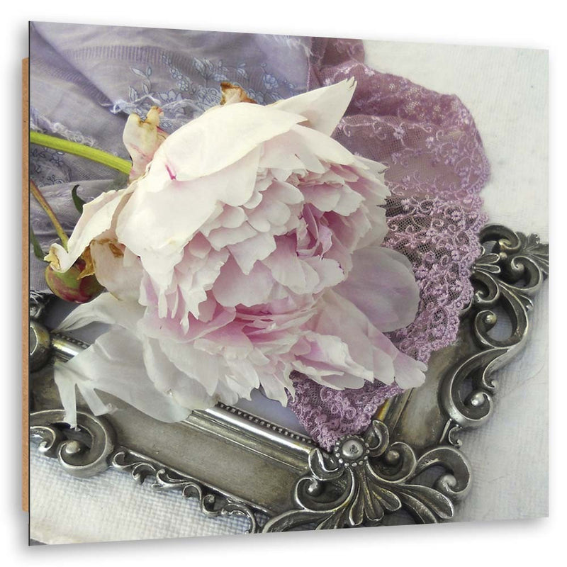 Deco panel print, Rose on mirror