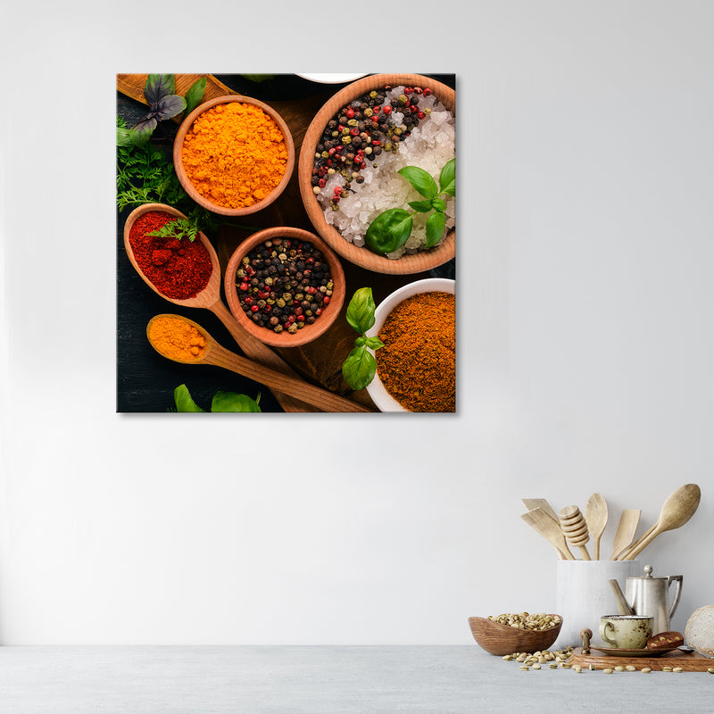 Deco panel print, Kitchen spices