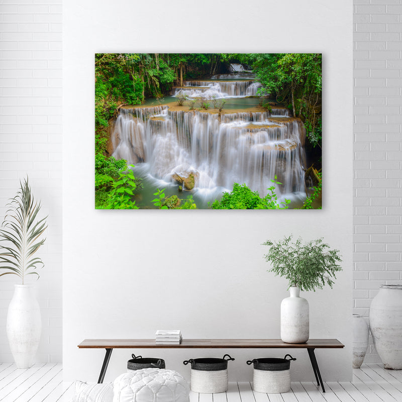 Deco panel print, Waterfall rafting