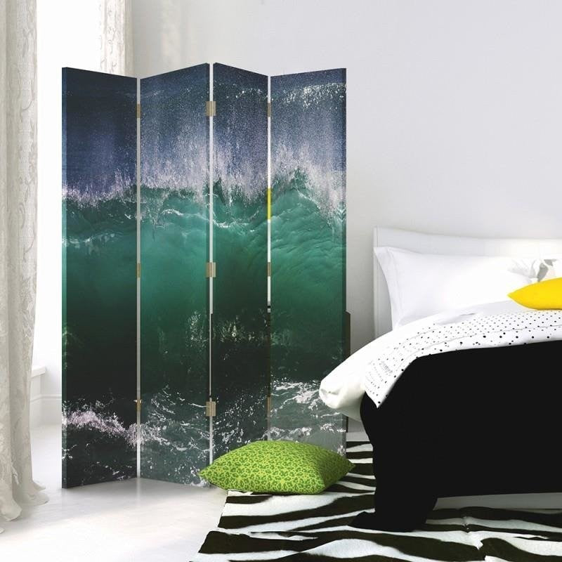 Room divider Double-sided, The power of the sea wave