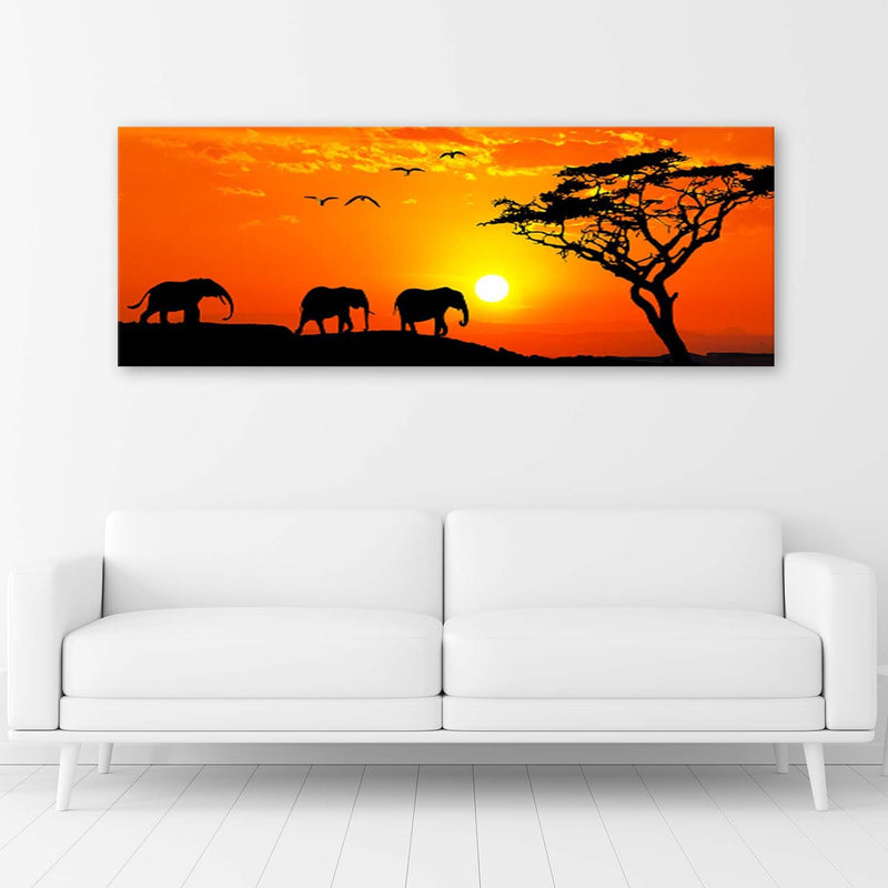 Canvas print, African savannah panorama