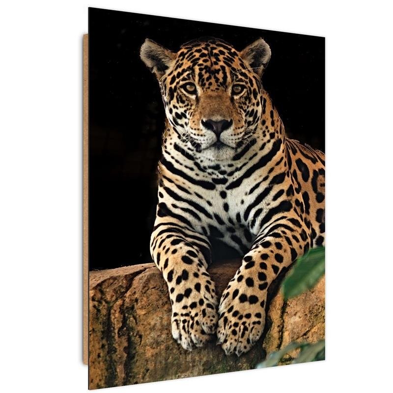 Deco panel print, Resting leopard