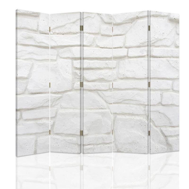 Room divider Double-sided, White sandstone wall