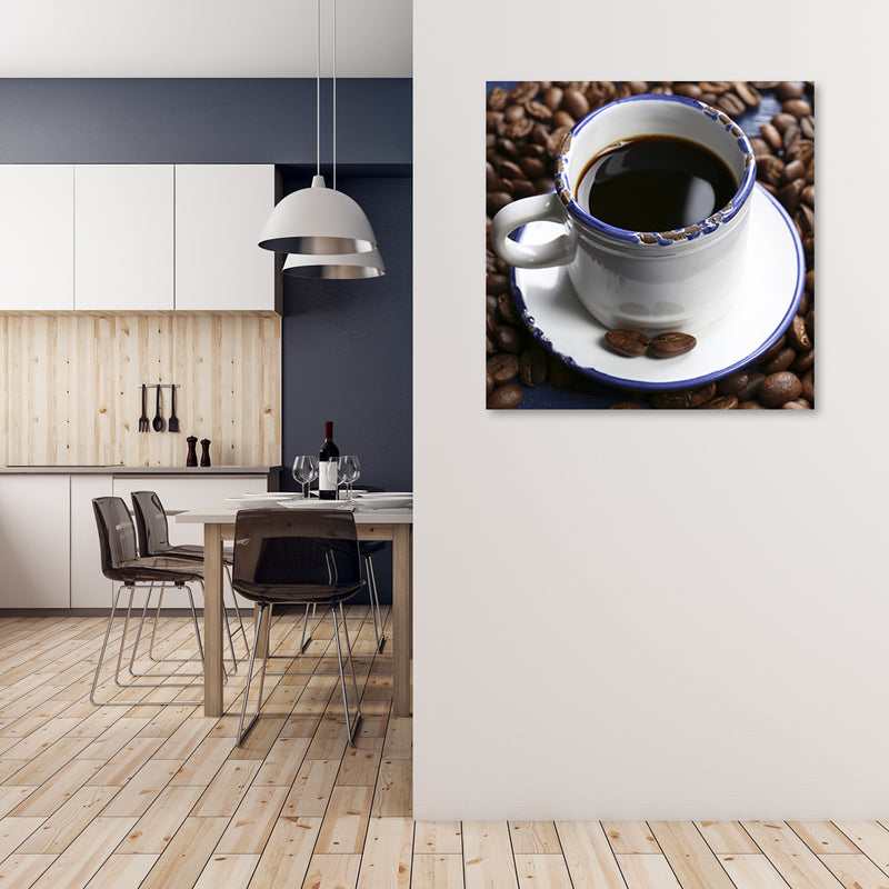 Canvas print, Cup of black coffee