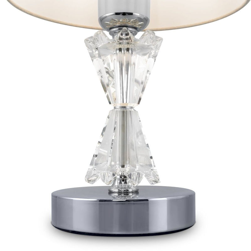 Table lamp Maytoni Florero cotton chrome