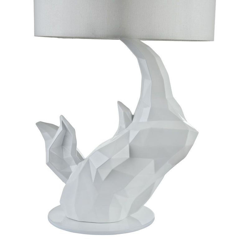 Table lamp Maytoni Nashorn textile white
