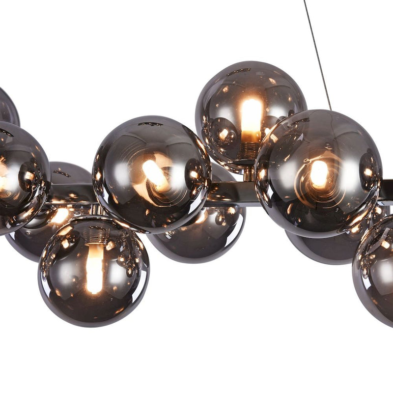Linear suspension Maytoni Dallas glass 25 bulbs