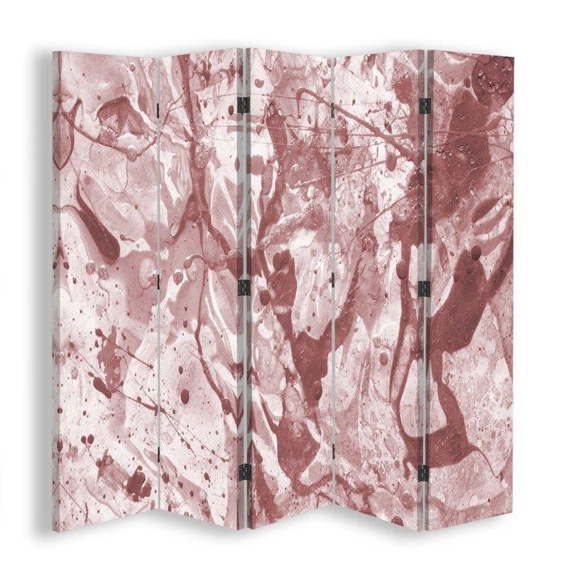 Room divider Double-sided rotatable, Spilled paint - abstract