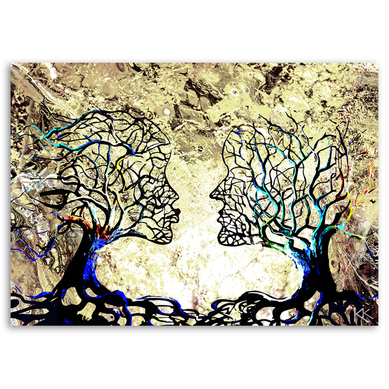 Deco panel print, Tree kiss abstract