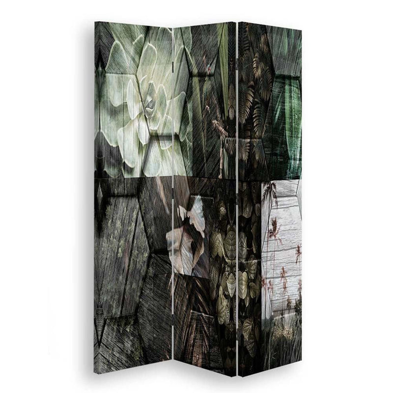 Room divider Double-sided rotatable, Discreet pattern