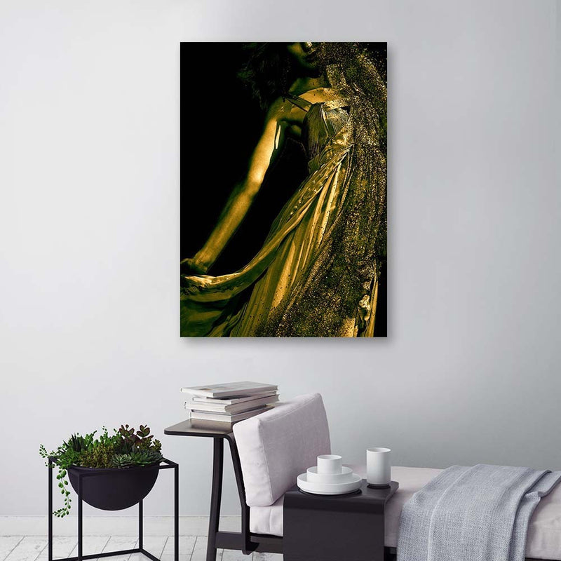 Canvas print, Woman in gold dust
