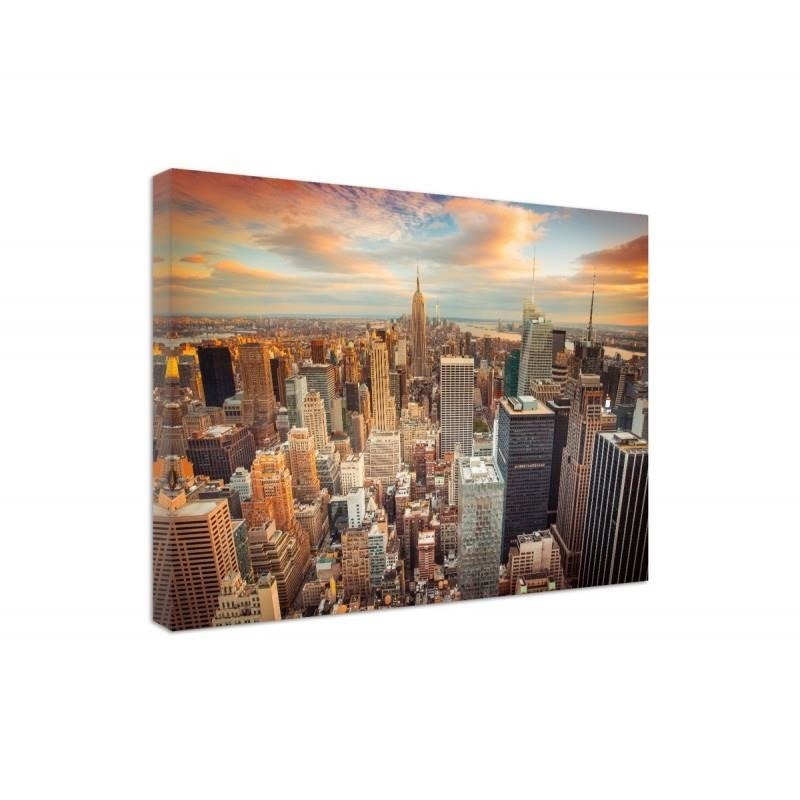Canvas print, Sunset over new york