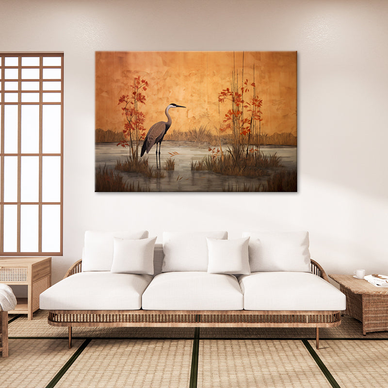 Canvas print, Oriental crane
