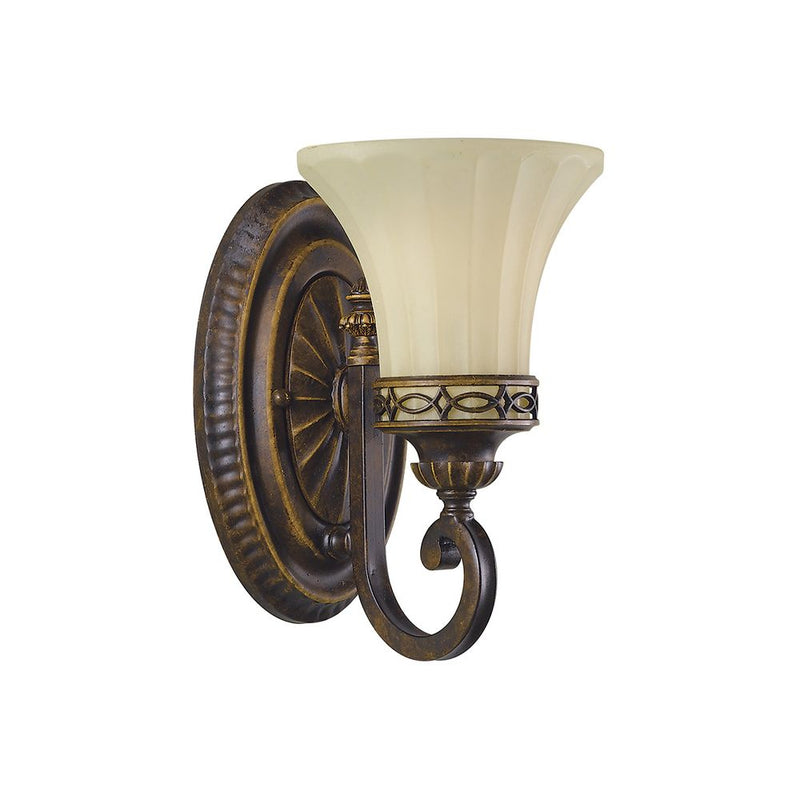 Wall sconce Feiss (FE-DRAWING-ROOM1) Drawing Room steel, pressed glass E27