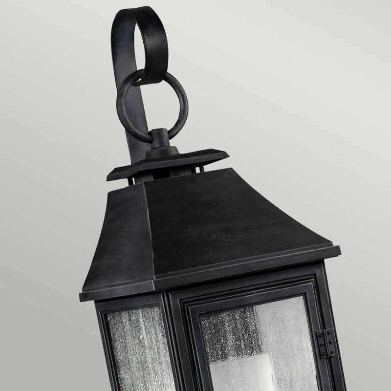 Outdoor wall light Feiss (FE-SHEPHERD-2S) Shepherd proprietary composition plastic, etched glass E27