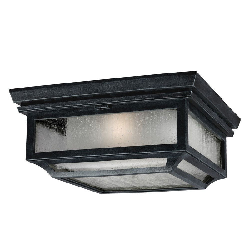 Outdoor ceiling light Feiss (FE-SHEPHERD-F) Shepherd proprietary composition plastic, etched glass E27 2 bulbs