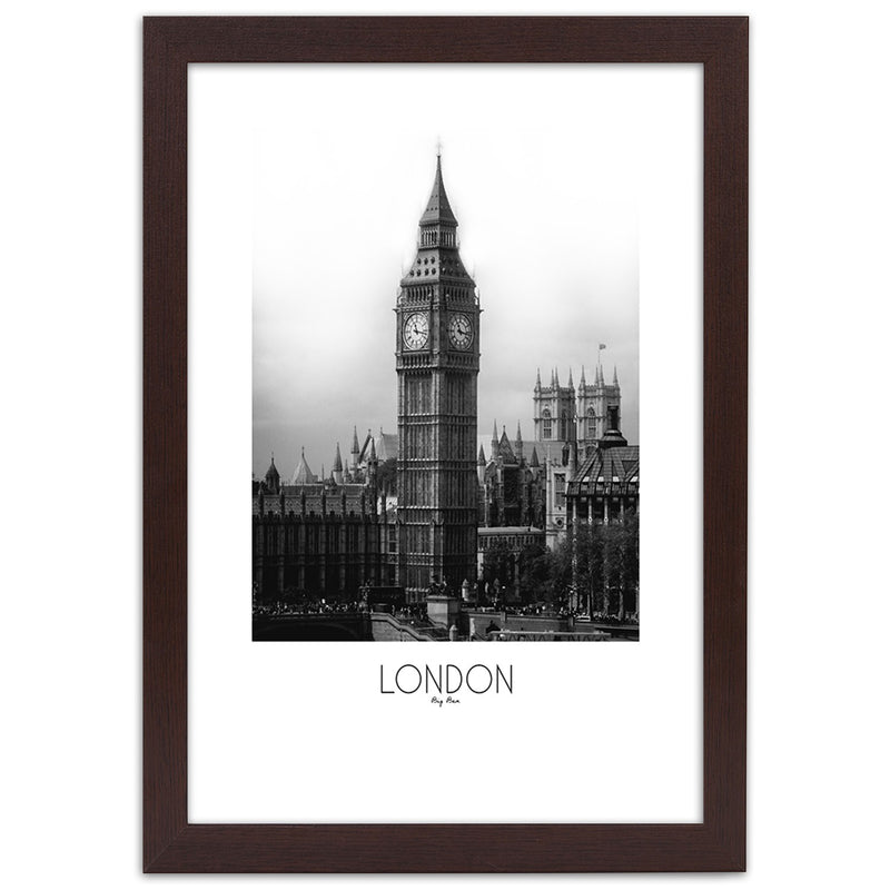 Picture in brown frame, The legendary big ben