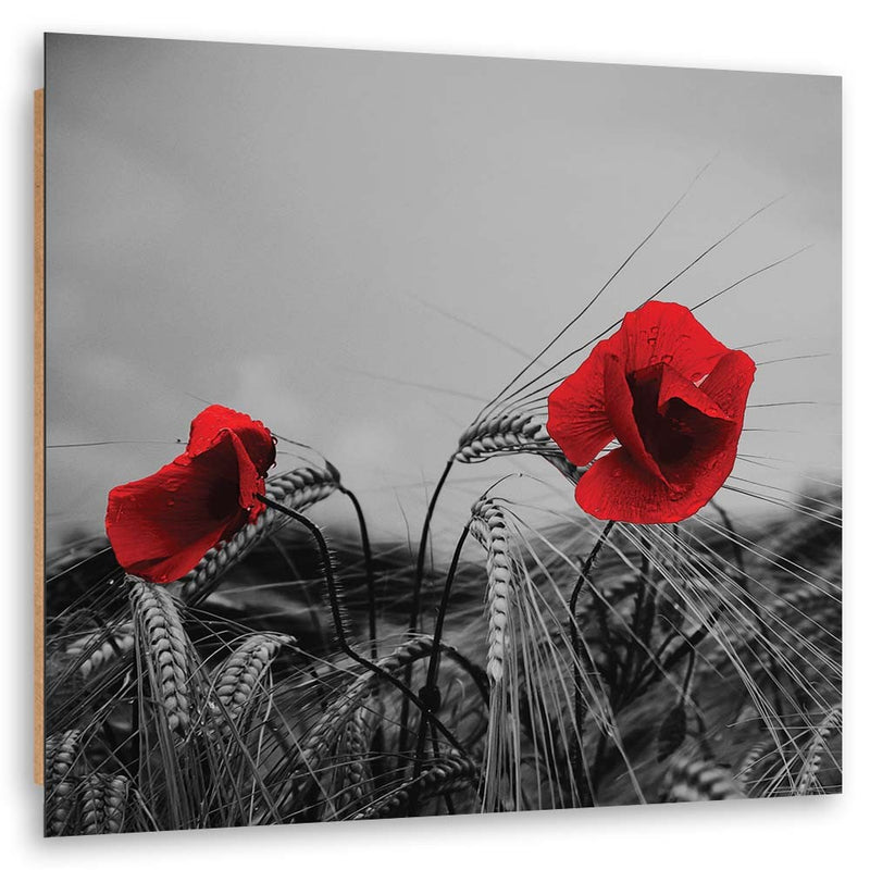Deco panel print, Red poppies and corn