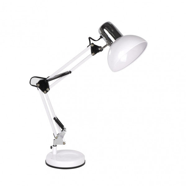 RUTILO desk lamp 1xE27 metal white