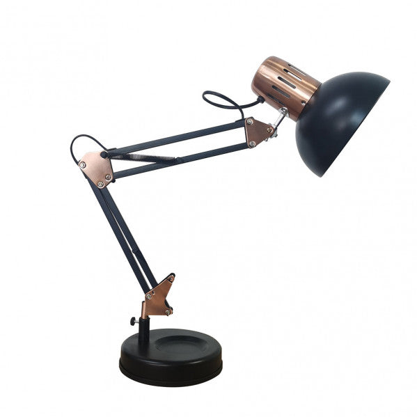 RUTILO desk lamp 1xE27 metal black