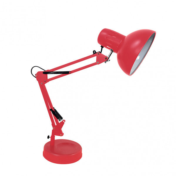 RUTILO desk lamp 1xE27 metal red